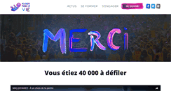 Desktop Screenshot of enmarchepourlavie.fr